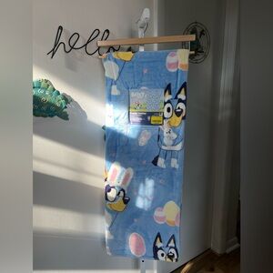 NEW Disney Bluey Blue Easter Throw Blanket 50”x70” Bunny Spring